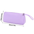 thumbnail image 3 of Oxford Pencil Pouch with Wrist Strap, 2 Compartments Solid Color Pencil Case for Office Desk Travel and Cosmetic Storage, 7.9 Inch, 3 of 8