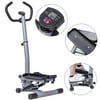 Costway Twister Stepper with Handle Bar Step Machine Fitness Exercise Workout Trainer