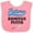 Pink and White, variant on Inktastic Future Badminton Player Sports Boys or Girls Baby Bib