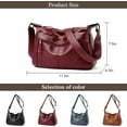 thumbnail image 5 of Womens Shoulder Handbag PU Leather Crossbody Bags Fashion Ladies Tote Purse Roomy Multiple Pockets Bag, 5 of 7