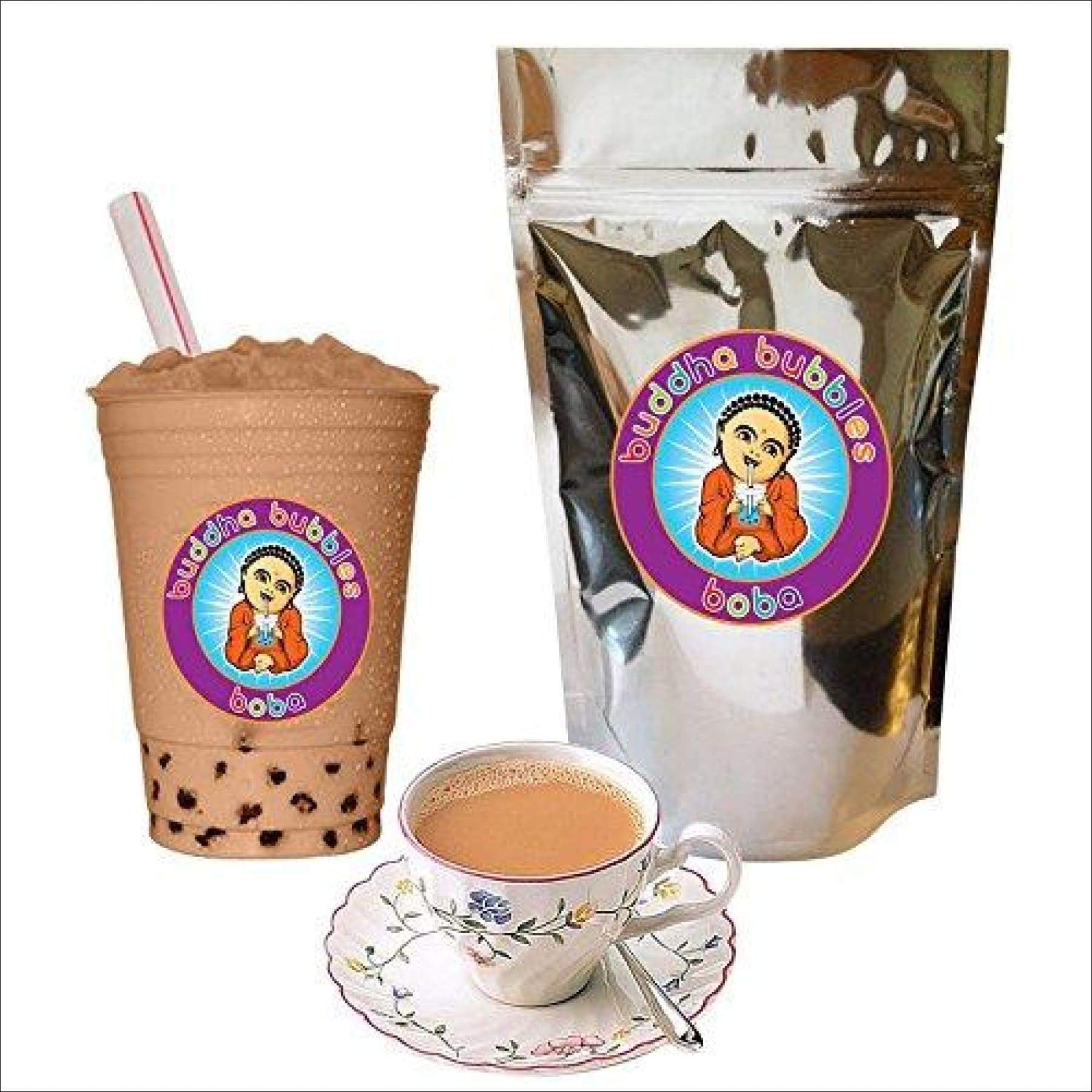 Milk Tea Boba / Bubble Tea Drink Mix Buddha Bubbles 10 Grams) 10 Ounce (283 Gram) - Walmart.com