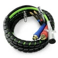 thumbnail image 2 of TORQUE 20ft 3 in 1 ABS & Power Air Line Hose Kit Airline Air Hose Wrap 7 Way Electrical Cable Air Lines with Handle Grip Airlines for Semi Truck Trailer Tractor, 2 of 2