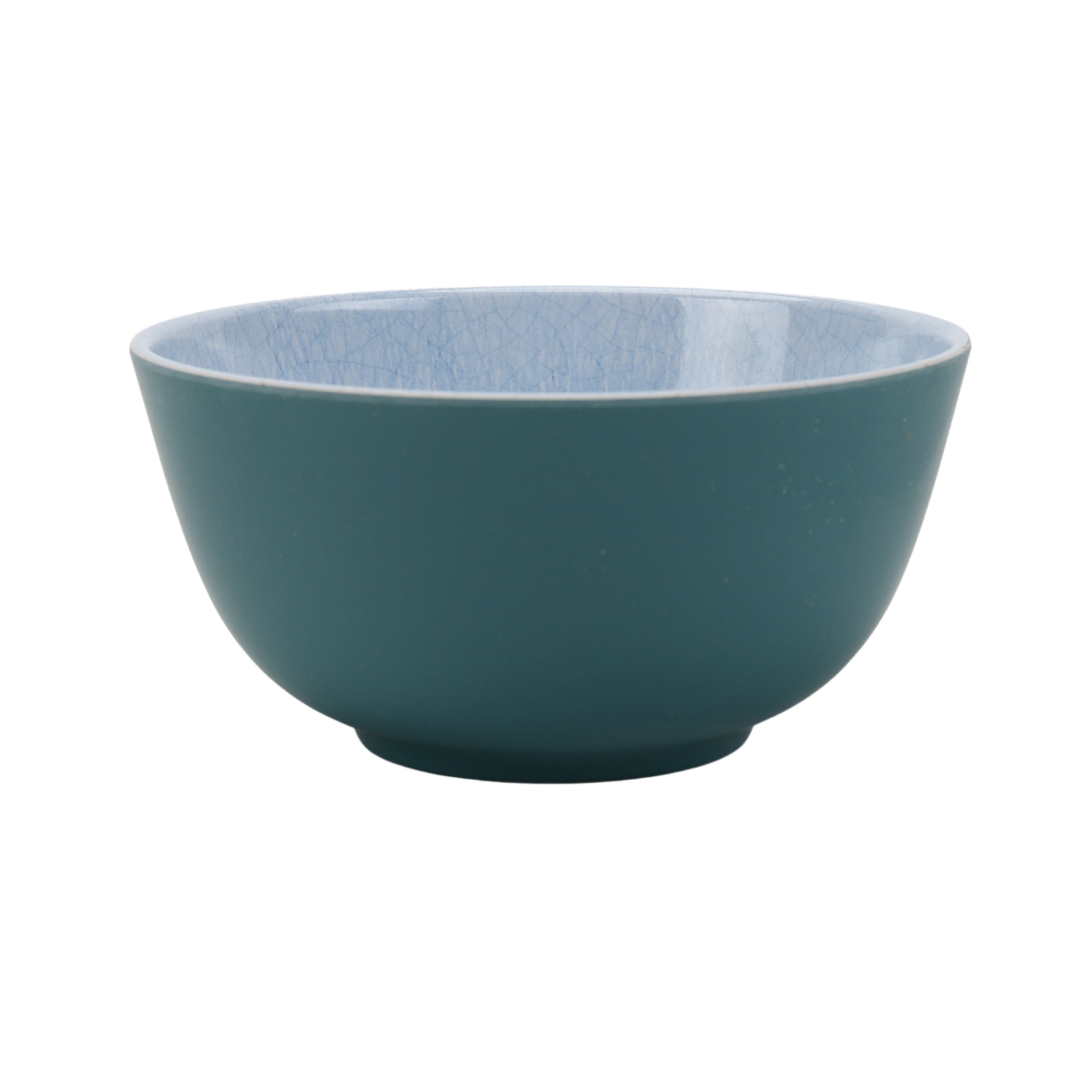 Better Homes & Gardens Reactive Blue 12-Piece Bamboo Melamine Plastic Tableware Set, Dishwasher Safe, Service for 4