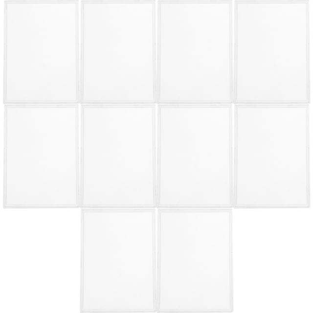 10 fundas transparentes para tarjetas, fundas para exhibir tarjetas, protectores para tarjetas, fundas protectoras para tarjetas.
