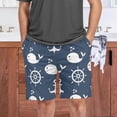thumbnail image 7 of GZHJMY Anchor Pajama Pants Short for Men, Lounge Pants Lightweight Men Pajama Bottoms with Drawstring Pockets, Christmas New Year Birthday Gifts, XX-Large, 7 of 7