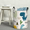 thumbnail image 6 of Sikiie Childish Dinosaur Print Round Dirty Clothes Basket, Waterproof Standing Foldable Storage Basket, for Laundry Room, Bedroom, Bathroom Storage-Medium, 6 of 6