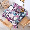 thumbnail image 2 of Pioneer Flower Floral Print Pattern Square Tablecloth,Waterproof Square Table Cover,Wipeable Spillproof Washable Table Cover for Home Kitchen Party Decor 42"X42"(107x107cm), 2 of 6