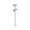 C002- Pink, variant on Metal Bird Bath, Sunflower 25 Inch Flower Bird Bath, Glass Decorative Top Hummingbird Bath, Garden 2 Piece Flower Bird Bath Stakes for Outside, Sunflower Yellow Tone Freestanding