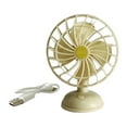 thumbnail image 2 of 1:12 casa de muñecas ventilador eléctrico USB Mini ventilador de mesa accesorio ornamento Mini muebles juguete velocidad ajustable pequeño ventilador Amarillo, 2 of 8