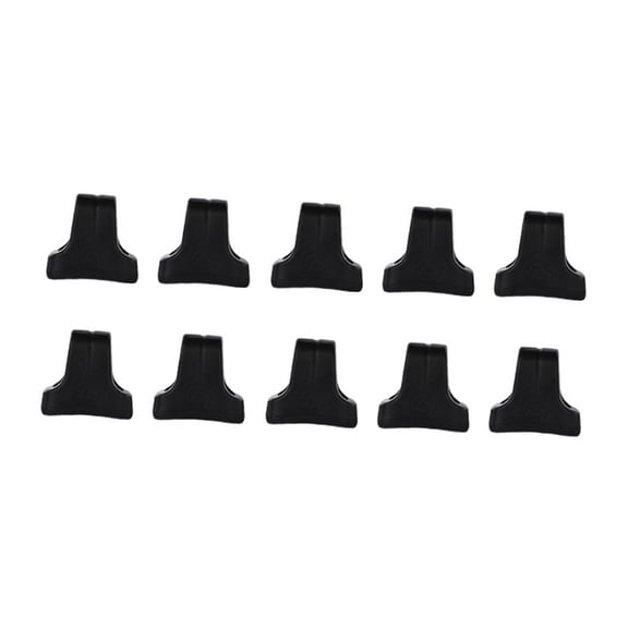 Kuntesetty 10 Pieces Belay Rigging Ropes Stopper Black Rappel Abseil Positioning Device