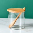thumbnail image 3 of Glass Kitchen Storage Canister Jars with Lids Spoon 400ml, Kitchen Storage Household Sugar Bowl Salt MSG Seasoning Box Set WSX 9024736119417, 3 of 3