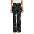 thumbnail image 3 of No Boundaries Juniors Print Flare Pants, 32" Inseam, Sizes XS-XXXL, 3 of 5