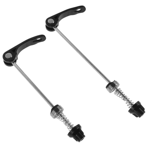 KALLORY 2-Pack Black Quick Release Skewers for Mountain Bike Front and Rear Wheel Hub Axles and Lightweight
