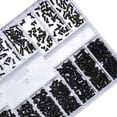 thumbnail image 2 of 500 Pièces de Vis Rondes Vis Universelles pour Ordinateur Portable M1.2 M1.4 M2 Noir, 2 of 7