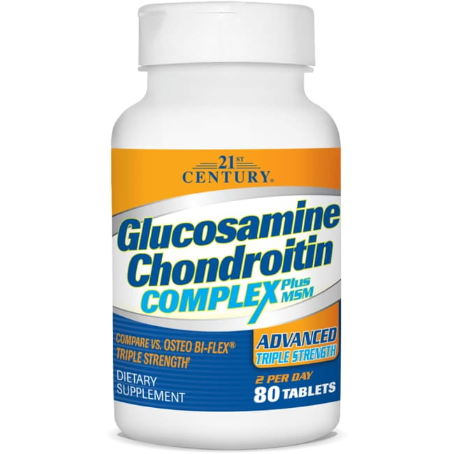 21st Century Glucosamine Chondroitin Complex Plus MSM, 80 Ct