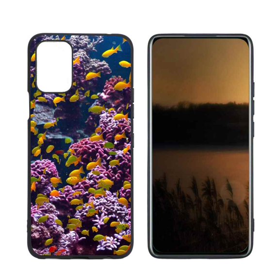 Compatible with LG Q52 Phone Case, Fishes-231 Case Silicone Protective for Teen Girl Boy Case for LG Q52