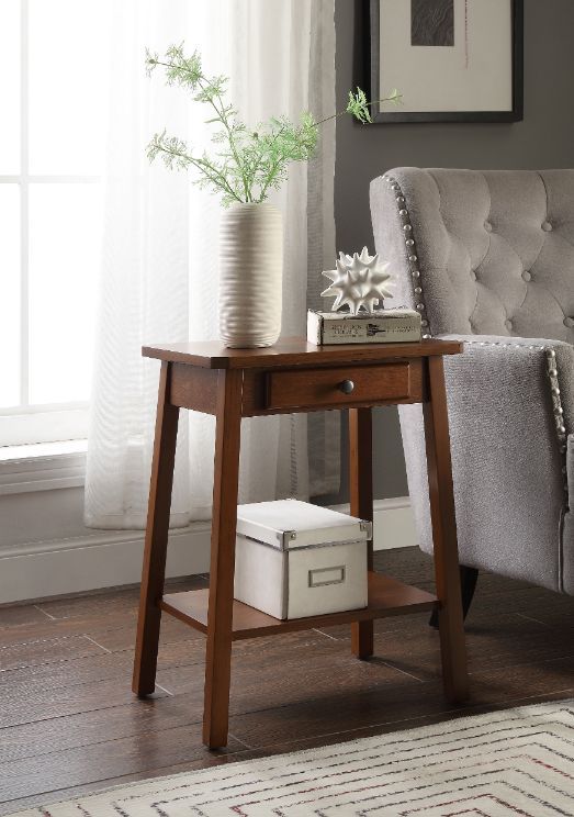 ACME Kaife Accent Table, Walnut Finish 97858