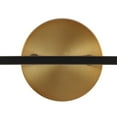 thumbnail image 7 of JONATHAN Y Caleb 18" 2-Light Contemporary Transitional Iron/Glass LED Vanity Light, Brass Gold/Black/White, 7 of 7