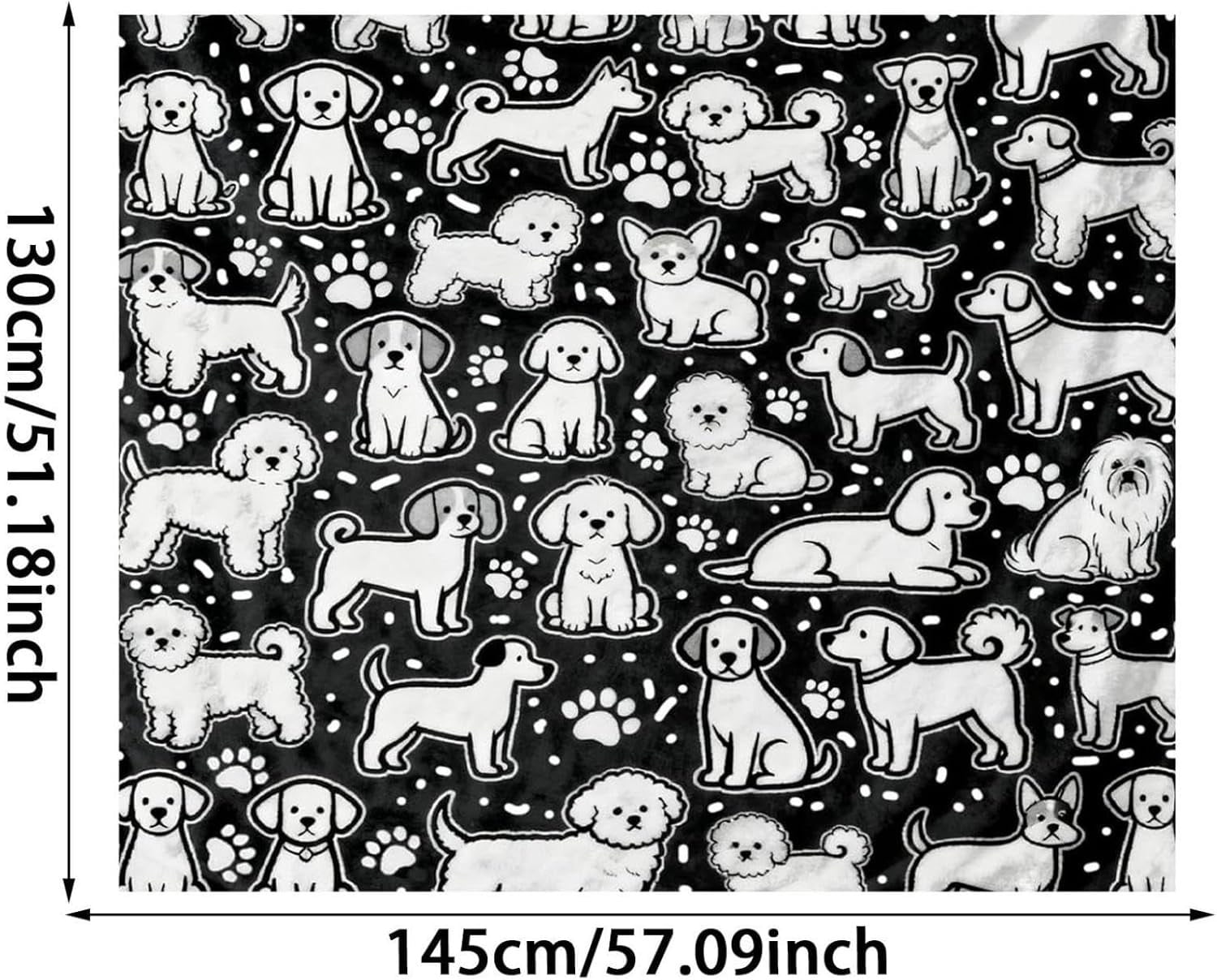DIY Coloring Blanket with Markers, Color Your Own Blankets, Washable DIY Colorings Blanket Kits, You Can Color Fuzzy Velvet, Creative DIY Colorings Blankets for Adults, Dog