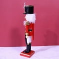 thumbnail image 4 of XISAOK 14 Inch Wooden Feather Nutcracker Soldier Figures Christmas Decor for Indoor, 4 of 8