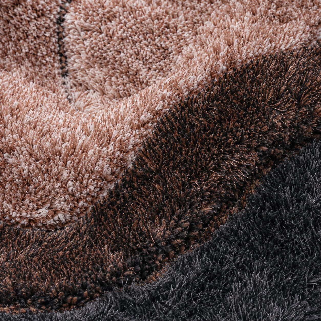 Well Woven San Francisco Luz Modern Geometric 3D Textured High-Low Shag Grey Orange 2'3" x 7'3" Runner Rug