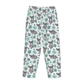 thumbnail image 5 of Naloa Bears and Tropical Leaves Print Women’s Ultra-Soft Comfy Pajama Lounge Pants with Pockets & Drawstring, 5 of 8