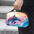 thumbnail image 2 of Dolphin Digital Pouch with Oxford Fabric, Waterproof Electronic Organizer Travel Case, Cord and Cable Organizer, Canvas Storage Box Small, Hard Drive Bags Included - 5.9x9.44x3.14 in, 2 of 6
