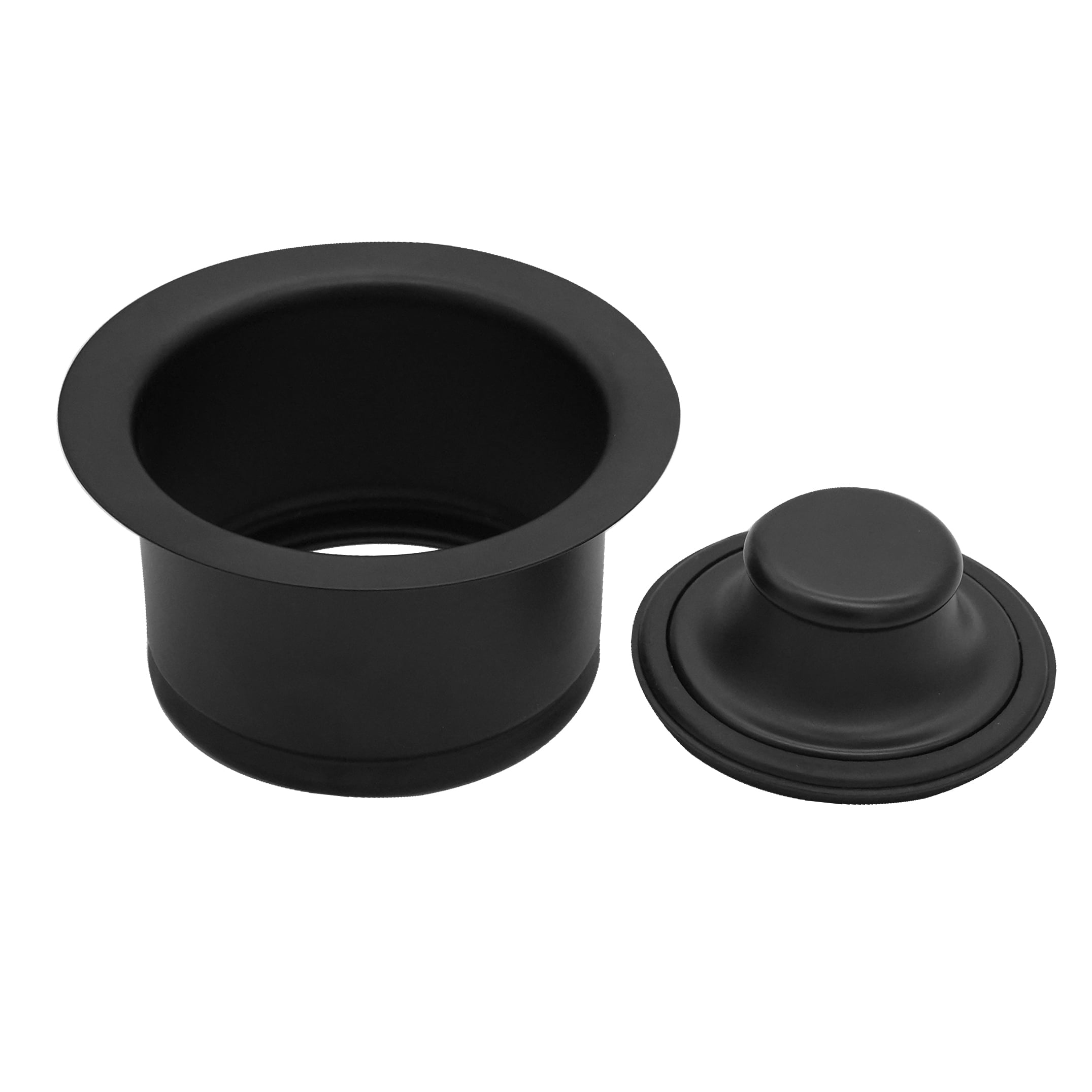 Westbrass R2082-50-62 3-1/2" Extra-Deep Collar Kitchen Sink Waste Disposal Drain Trim, Matte Black (50-Pack)
