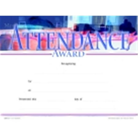 Attendance Award Seal - School Specialty Attendance Award Recognition Focus Award - Fill In The Blank, Pack - 25