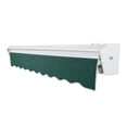 thumbnail image 3 of Awntech 24 Ft Destin Left Motorized Heavy Duty Patio Retractable Awning with Protective Hood (288in x 10.38in x 120in), Forest, 3 of 8