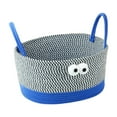 thumbnail image 2 of Desktop Storage Basket,Woven Cotton Thread Storage Basket,Wide Applicability,Classification of Miscellaneous Items,Beautiful Decoration,Easy to Clean,Portable Handle,Strong Load-Bearing,Blue Color, 2 of 7