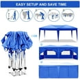 thumbnail image 4 of 10x20 Heavy Duty Pop up Canopy with 6 sidewalls Stable Wedding Outdoor Tents for Parties Commercial Gazebo Windproof Upgraded Blue, 4 of 7