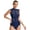 Navy Blue, variant on Venjoe Women's Halter Neck Bodysuit Sleeveless Cutout Back Gymnastic Ballet Dance Leotard Tops Black S