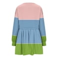 thumbnail image 5 of IROINNID Women's Floral Print Casual Chiffon A-Line Mini Dress Long Peasant Sleeves, 5 of 5