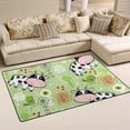 thumbnail image 2 of Coolnut Lightweight Soft Area Rugs 31x20 Inch, Cartoon Cows Birds Floor Mat Doormat for for Rooms Entrance Hardwood Floor Living Room Nursery Rugs, 2 of 6
