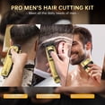 thumbnail image 6 of Professional Hair Clipper Set for Men, 7000Rpm Beard Trimmer, IPX6 Waterproof Electric Shavers 3 in 1 Hair Cutting Kit for Men, Cordless Barber Clipper Set with LED Display for Mens Gifts, 6 of 8