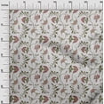 thumbnail image 3 of oneOone Silk Tabby Red Fabric Jacobean Floral Craft Projects Decor Fabric Printed By The Yard 42 Inch Wide, 3 of 4