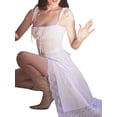 thumbnail image 5 of KelaJuan Women Lace Trim Camisoles Sleeveless Tie-Up Spaghetti Strap Backless Summer Buttons Vests Crop Tops, 5 of 6