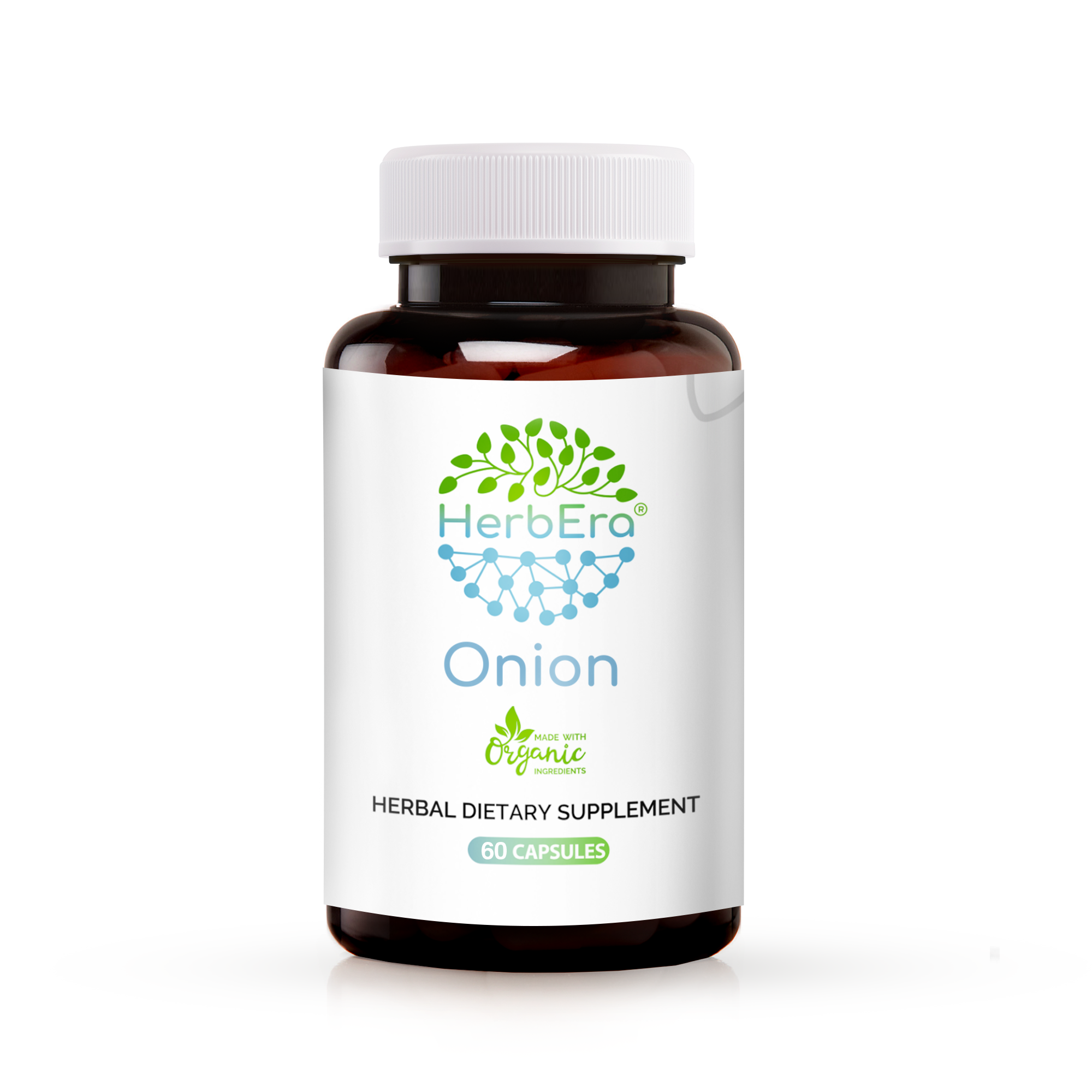 Onion 60 Capsules, 500 mg, Organic Onion (Allium Cepa) Dried Bulb