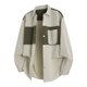 thumbnail image 1 of Seeotter Men's Color Block Long Sleeve Shirt Jacket Loose Fit Button Down Casual Outerwear for Autumn Fall Season, 1 of 6
