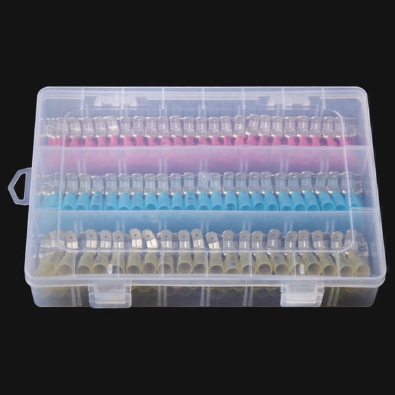140PCS Piggyback Heat Shrink Quick Disconnect Terminal Wire Crimp Connectors US
