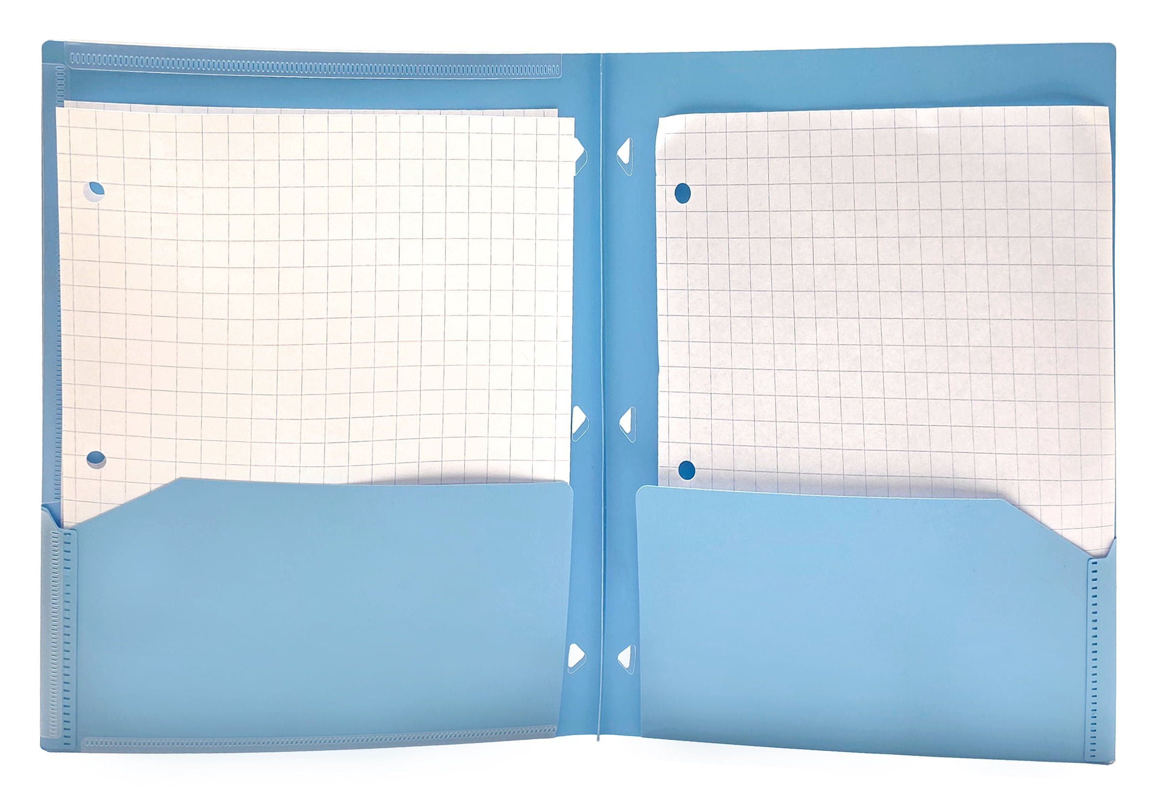 Classeur à deux pochettes Five Star Clearview bleu
