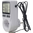 thumbnail image 4 of Plug Thermostat Digital Temperature Controller Heating Cooling with Probe, LCD Plug Temperature Controller Timer for Aquarium Incubator Greenhouse, 4 of 5