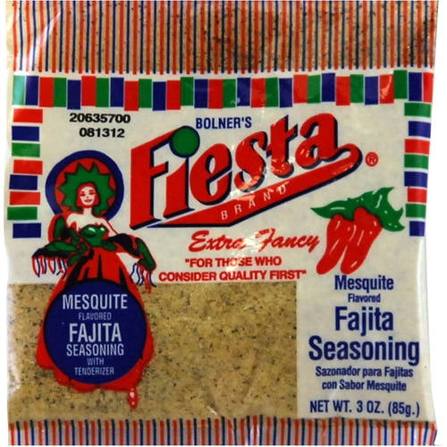 Bolner's Fiesta Brand Mesquite Flavored Fajita Seasoning, 3 oz