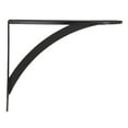 thumbnail image 2 of John Sterling Black Steel Decorative Bracket 12 Ga. 7 in. L 100 lb, 2 of 2