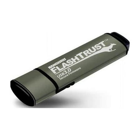 UPC: 0705110112048 | Kanguru FlashTrust Secure Firmware USB 3.0 Flash Drive  Black
