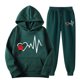 thumbnail image 1 of Puntoco, moda para mujer, abrigo informal deportivo con estampado, pantalones largos, suéter con capucha, tops, conjunto de pantalones, conjunto con capucha de manga larga, liquidación Puntoco Puntoco-3407, 1 of 2