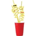 thumbnail image 2 of US Toy TU254 Emoji Straws for Kids - 4 Piece, 2 of 2