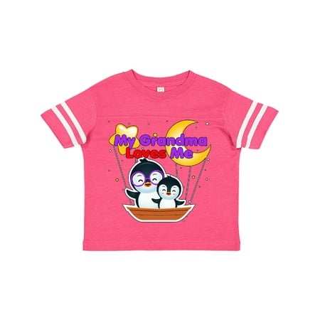 

Inktastic My Grandma Loves Me Penguin Gift Toddler Boy or Toddler Girl T-Shirt