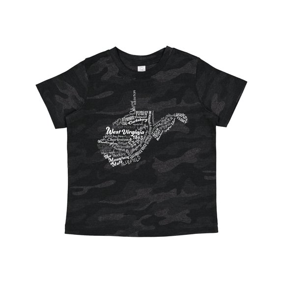 Inktastic West Virginia State Word Salad Boys or Girls Toddler T-Shirt